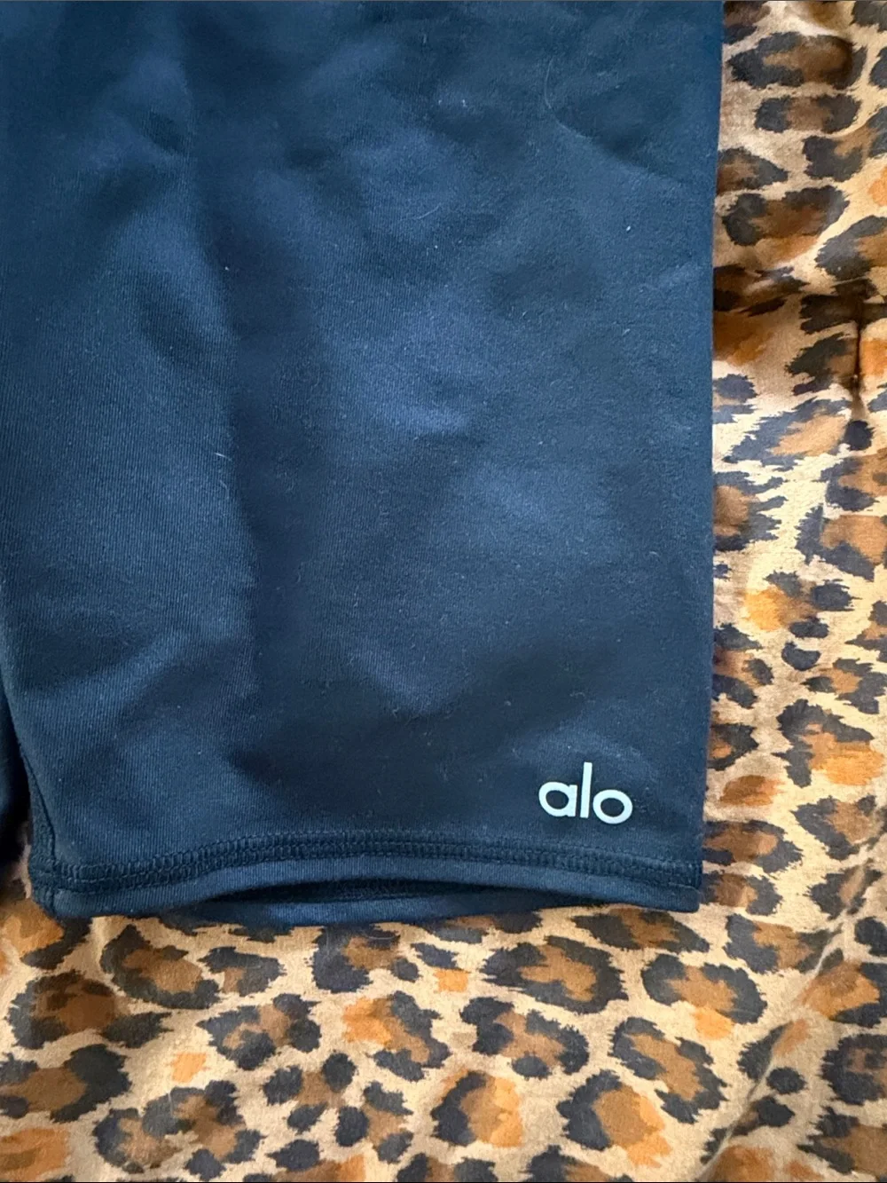 ALO Yoga Black High-Rise Bike Shorts